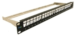 ICC Cabling Products: IC107PPS6A 24 Port Cat6A FTP Blank Patch Panel 