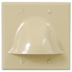 ICC Cabling Products: IC640BDSIV Ivory Bulk Cable Wall Plate 