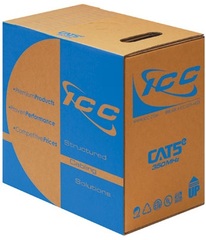 ICC: ICCABR5EGN Cat5e 350 MHz CMR Rated Cable 1000ft Green   