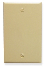 ICC Cabling Products: Blank Ivory 1 Gang Wall Plate