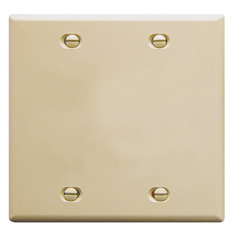 ICC Cabling Products: Blank Ivory 2 Gang Wall Plate