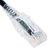 ICC-ICPCSH01BK- ICC CAT6 Slim Clear Boot Patch Cord 1ft Black