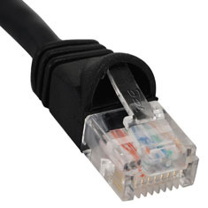 ICC Cabling Products: ICPCSJ01BK Black 1 ft Cat5e Patch Cable