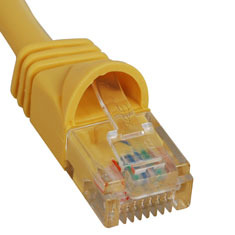 ICC Cabling Products: ICPCSJ01YL Yellow 1 ft Cat5e Patch Cable
