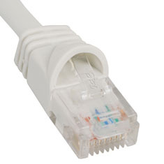 ICC Cabling Products: ICPCSJ10WH White 10 ft Cat5e Patch Cable