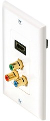 516-117WH: Component Video and HDMI Wall Plate
