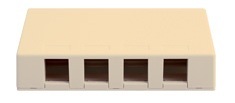 ICC Cabling Products: IC107SB4IV 4 Port Surface Mount Box