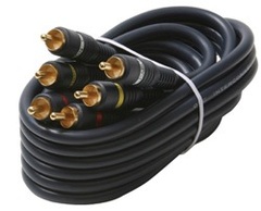 254-330BL: 50 ft 3 RCA Home Theater Cable