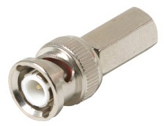 200-142: Twist-On RG59 Coaxial Cable BNC Connector