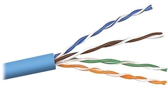 Cabling Plus: CMR Rated 350 MHz Blue Cat5e Cable