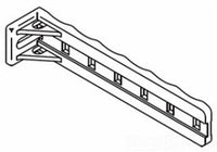 Chatsworth stand-off tie bracket for network rack cable management and organization
