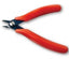 Platinum Tools 5 inch side cutting copper wire pliers with red ergonomic handles and black cutting head