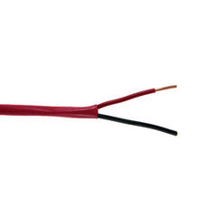 12-2 FPLR fire alarm wire with red and black conductors, 1000ft spool for structured cabling installations