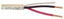 18 gauge 2 conductor plenum cable with red and black copper conductors, 500ft spool for network cabling