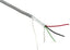 18 gauge 4 conductor stranded shielded cable with exposed red, green, black and white wires, 500ft spool