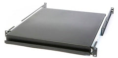 Kendall Howard 20-inch rack mountable sliding shelf with solid surface and chrome pull handles for server cabinets Main image