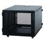 Kendall Howard SOHO 8U black server rack cabinet with mesh front and side panels for networking equipment