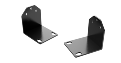 Pair of black 19-inch rack mount ears with mounting brackets for Vmax IP G4 equipment Main image