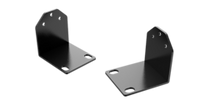 Pair of black 19-inch rack mount ears with mounting brackets for Vmax IP G4 equipment