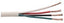 22 gauge 4 conductor stranded plenum multi-conductor cable 500ft spool with red, black, green and white copper wires