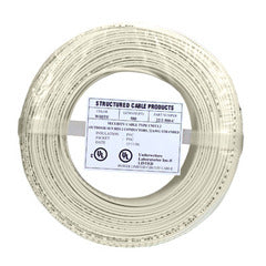 22/4 solid alarm wire 500ft coil pack in beige with UL certification label Main image