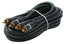 Steren 12ft high performance 2 RCA to RCA audio cable with gold-plated connectors and black jacket