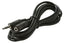 Black 3.5mm stereo audio cable with male plug and female jack connectors, 25 feet long