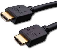 Two black HDMI cables with gold-plated connectors displayed side by side for networking connectivity Main image