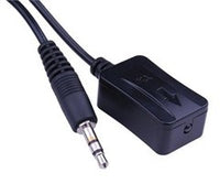 Vanco Super IR Transmitter Emitter with 3.5mm jack connector and black plastic housing for infrared signal transmission