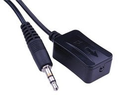 Vanco Super IR Transmitter Emitter with 3.5mm jack connector and black plastic housing for infrared signal transmission