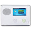 2GIG Go!Control wireless alarm control panel with touchscreen display, speaker, and status indicator buttons