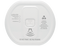 2GIG wireless carbon monoxide detector with white octagonal design and central sensor button
