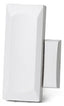 2GIG wireless door and window contact sensor in white, showing rectangular transmitter unit with mounting bracket