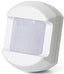 2GIG white passive infrared motion detector with lens window mounted on wall surface