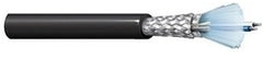 Belden 22 gauge 2-conductor multi-conductor cable with shielded twisted pair design and blue connector end
