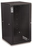 Kendall Howard LINIER 22U swing-out wall mount server rack cabinet with vented front and rear panels in black