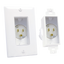 Midlite Single Port Recessed Decora Power Inlet - White