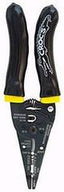 Rack-A-Tiers Crocs needle nose wire strippers with black handles and yellow accent, precision cutting tool for networking ca…