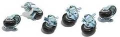 Kendall Howard performance corner caster kit with swivel and rigid casters for server rack mobility Main image
