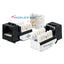 Wavenet Cat 6 Keystone Jack in black and white, showing RJ45 connector and internal wiring configuration for network cabling
