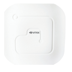 White Vitek 5.8GHz wireless bridge with 12dBi antenna and PoE, 6000ft range networking device