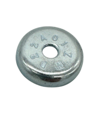 N45M round neodymium magnet mount with 5mm hole, 1 inch diameter steel cup, 26 lbs pull force Main image