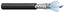 Belden 22 gauge 2-conductor shielded multi-conductor cable with blue connector end, 500ft spool