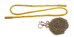 Flex-Fish and chain cable management tool with weighted mesh ball and flexible yellow cord for organizing network cabling Main image