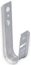 Galvanized 3/4 inch J-hook cable management hardware for network rack mounting and structured cabling installations