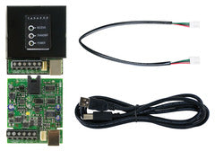 Paradox RS-485/RS-232 Converter Kit with circuit board, terminal connectors, and black power cable Main image