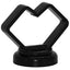 Black magnetic cable holder with heart-shaped design and weighted base, UL Listed 10lbs capacity