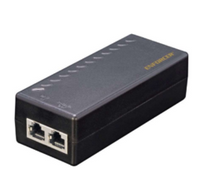 NJ-A301U-T6AQ 30W PoE+ injector with dual RJ45 ports for network cabling applications