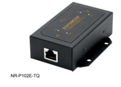SECO-LARM Gigabit PoE Extender NR-P102E-TQ with single RJ45 port and mounting bracket Main image