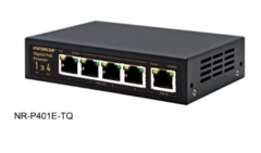 SECO-LARM Gigabit PoE Extender NR-P401E-TO with 1 input and 4 output ports for network cabling Main image